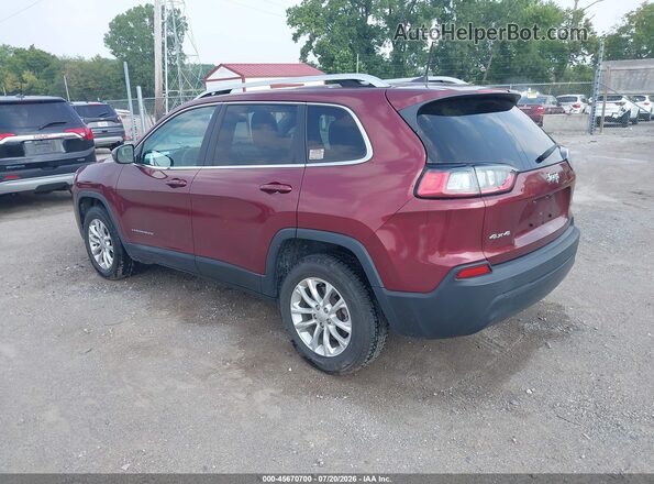 1C4PJMCB2KD449420 2019 JEEP CHEROKEE Maroon Rear left