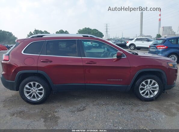 1C4PJMCB2KD449420 2019 JEEP CHEROKEE Maroon Rear interior view