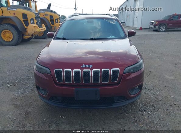 1C4PJMCB2KD449420 2019 JEEP CHEROKEE Maroon Instrument cluster view