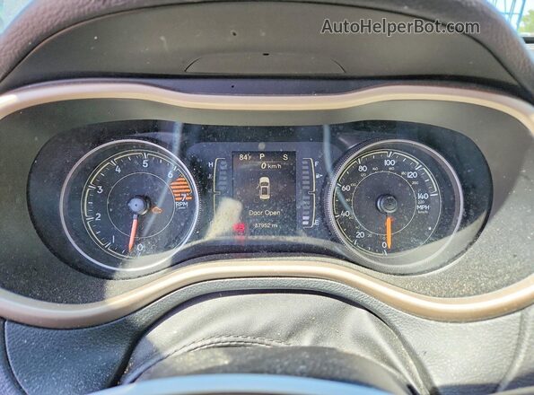 1C4PJMCB3HW582278 2017 JEEP CHEROKEE Black Vista del cuadro de instrumentos