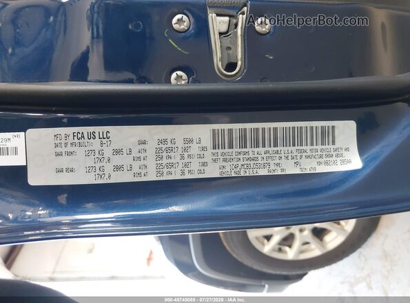 1C4PJMCB3JD531879 2018 JEEP CHEROKEE Blue Widok komory silnika
