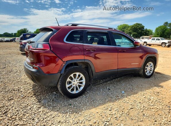 1C4PJMCB3KD168680 2019 JEEP CHEROKEE Бордовый Задняя правая четверть