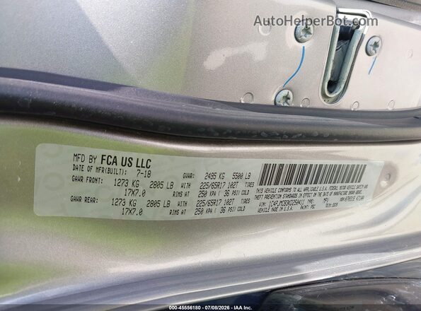 1C4PJMCB3KD250411 2019 JEEP CHEROKEE Silver Vista del compartimento del motor