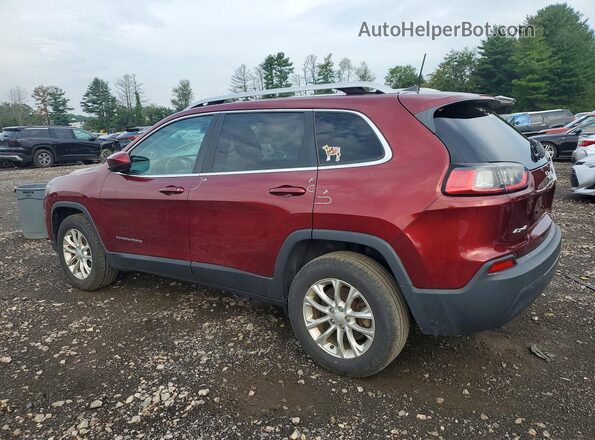 1C4PJMCB3KD295445 2019 JEEP CHEROKEE Burgundy Trasero izquierdo
