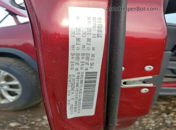 1C4PJMCB3KD295445 2019 JEEP CHEROKEE Burgundy Vista de la etiqueta del VIN