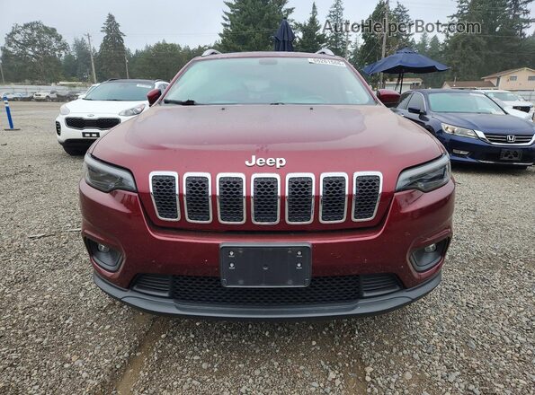 1C4PJMCB3KD487173 2019 JEEP CHEROKEE Maroon წინა ხედი