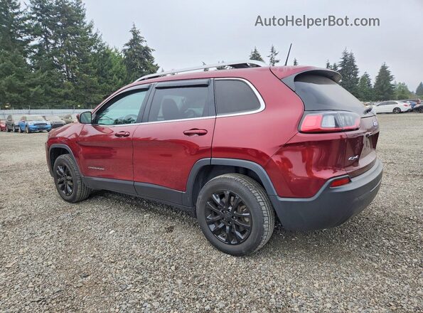 1C4PJMCB3KD487173 2019 JEEP CHEROKEE Maroon უკანა მარცხენა