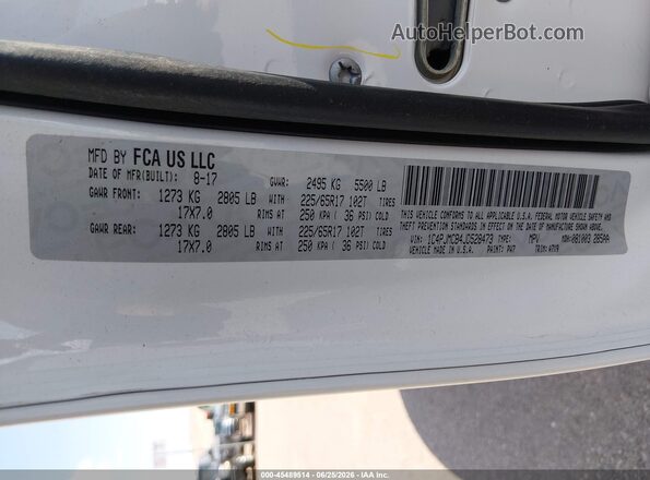 1C4PJMCB4JD528473 2018 JEEP CHEROKEE White Вид підкапотного простору