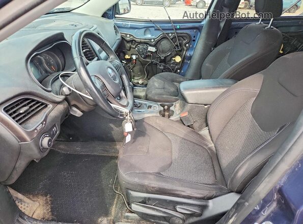 1C4PJMCB4KD379094 2019 JEEP CHEROKEE Blue Вид салону спереду