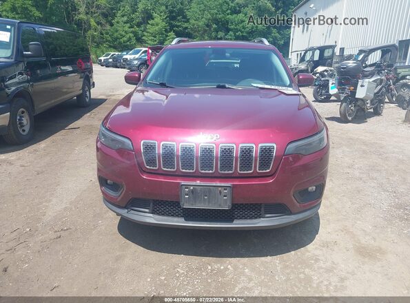 1C4PJMCB4KD450889 2019 JEEP CHEROKEE Темно-бордовый Вид задней части салона