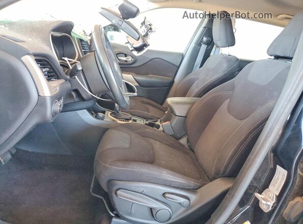 1C4PJMCB5HD218357 2017 JEEP CHEROKEE Black წინა სალონის ხედი
