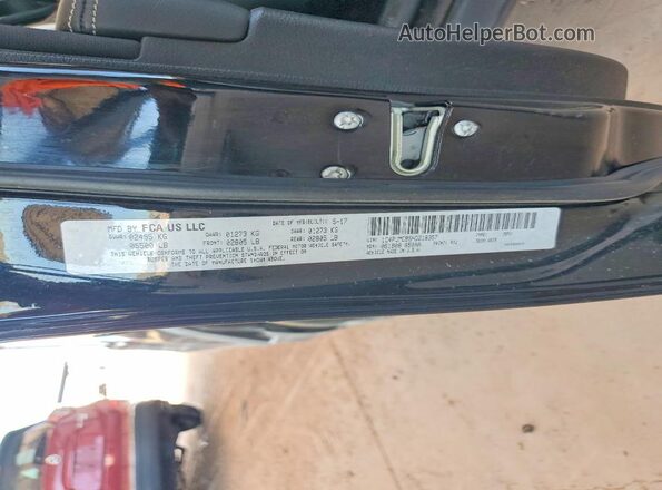 1C4PJMCB5HD218357 2017 JEEP CHEROKEE Black VIN კოდის სტიკერის ხედი