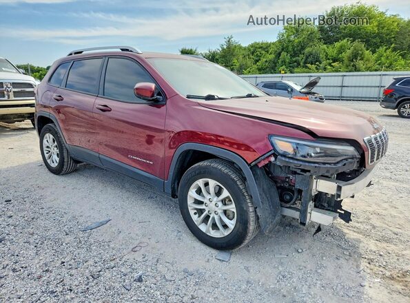 1C4PJMCB5LD532986 2020 JEEP CHEROKEE Темно-бордовый Передняя правая четверть