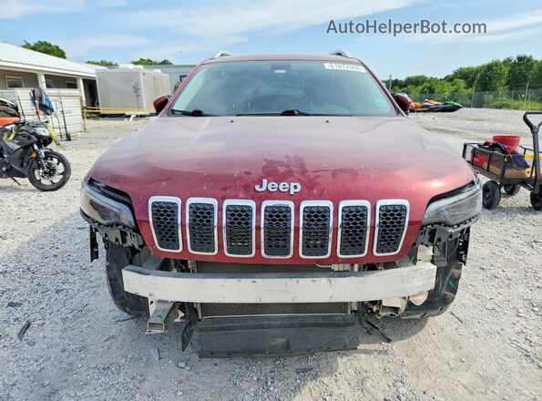 1C4PJMCB5LD532986 2020 JEEP CHEROKEE Темно-бордовый Вид спереди