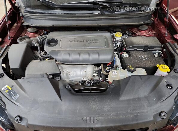 1C4PJMCB5LD554888 2020 JEEP CHEROKEE Burgundy ძრავის განყოფილების ხედი