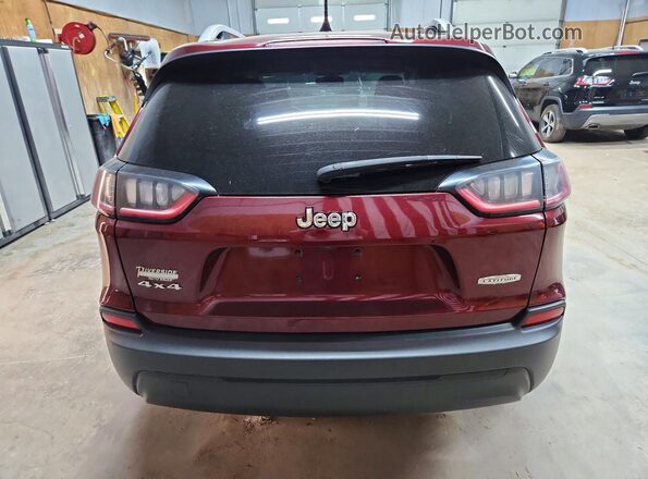1C4PJMCB5LD554888 2020 JEEP CHEROKEE Burgundy უკანა ხედი