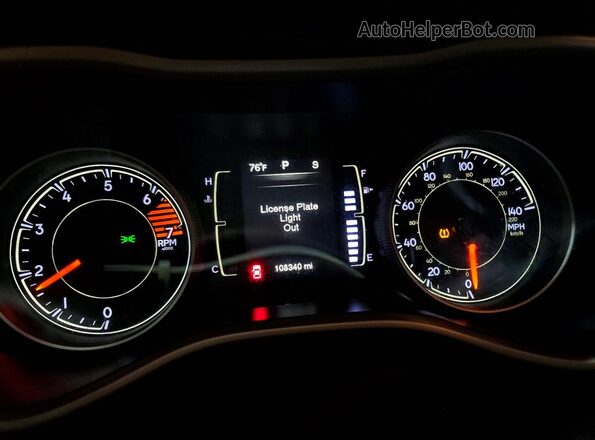 1C4PJMCB6GW103057 2016 JEEP CHEROKEE Белый Вид щитка приборов