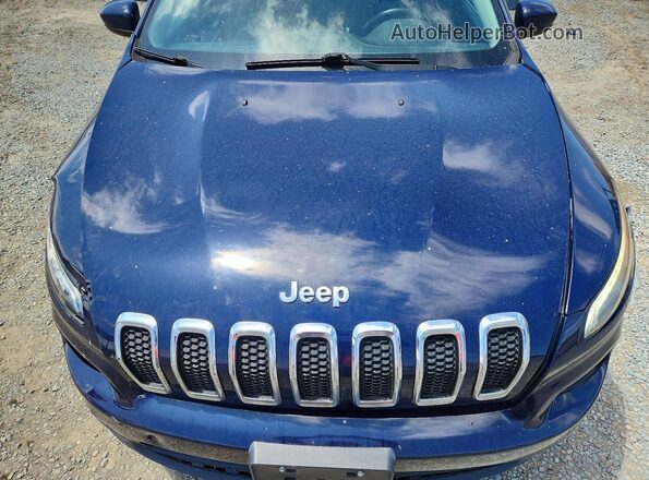 1C4PJMCB6GW271622 2016 JEEP CHEROKEE Blue Widok komory silnika
