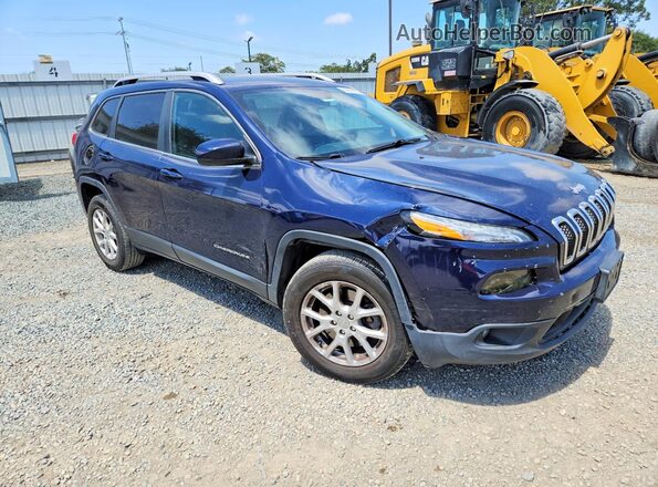 1C4PJMCB6GW271622 2016 JEEP CHEROKEE Blue Przód prawy