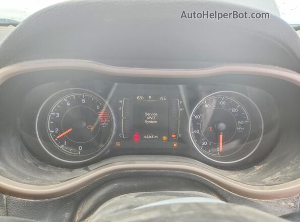 1C4PJMCB6HD213720 2017 JEEP CHEROKEE Gray ხელსაწყოთა პანელის ხედი