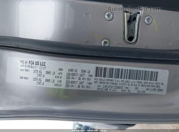 1C4PJMCB7JD580972 2018 JEEP CHEROKEE Silver Շարժիչի բաժամունքի տեսք