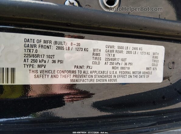 1C4PJMCB7LD645662 2020 JEEP CHEROKEE Black Widok komory silnika