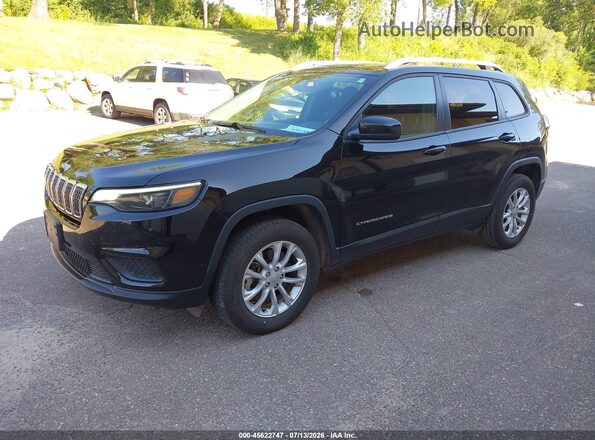 1C4PJMCB7MD242704 2021 JEEP CHEROKEE Black Przód lewy