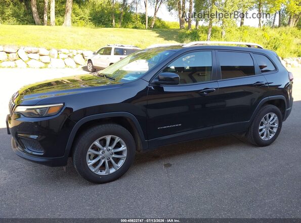 1C4PJMCB7MD242704 2021 JEEP CHEROKEE Black Widok z przodu