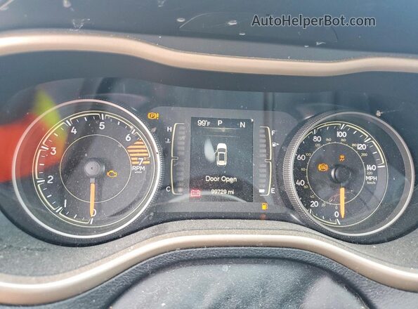 1C4PJMCB8JD603403 2018 JEEP CHEROKEE Charcoal Instrument cluster view
