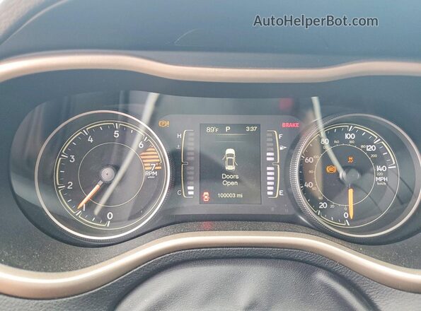 1C4PJMCB9HW609273 2017 JEEP CHEROKEE White Widok zestawu wskaźników