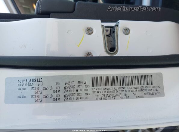 1C4PJMCB9JD528663 2018 JEEP CHEROKEE White Vista del compartimento del motor