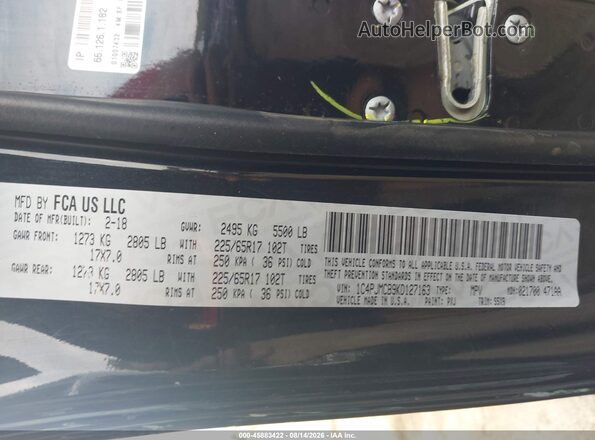 1C4PJMCB9KD127163 2019 JEEP CHEROKEE Black Engine compartment view