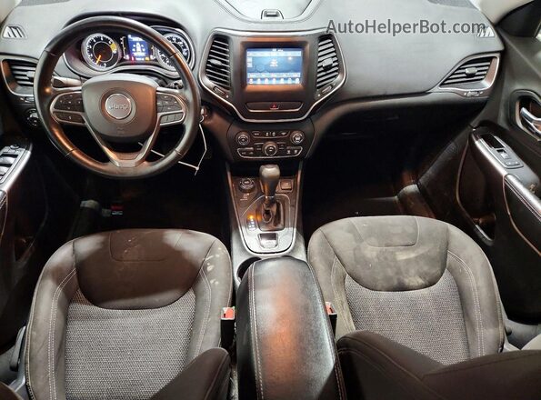 1C4PJMCB9KD413482 2019 JEEP CHEROKEE Blue Widok deski rozdzielczej