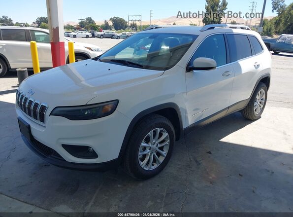 1C4PJMCB9KD450841 2019 JEEP CHEROKEE White წინა მარცხენა ხედი სამი მეოთხედიდან
