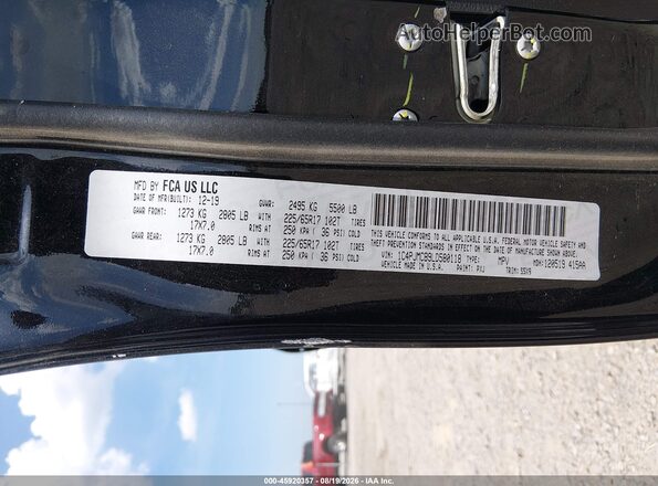 1C4PJMCB9LD580118 2020 JEEP CHEROKEE Black Vista del compartimento del motor
