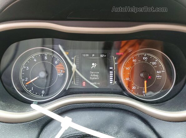 1C4PJMCBXHW633386 2017 JEEP CHEROKEE Silver Widok zestawu wskaźników