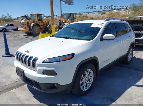 1C4PJMCBXJD528462 2018 JEEP CHEROKEE White წინა მარცხენა ხედი სამი მეოთხედიდან