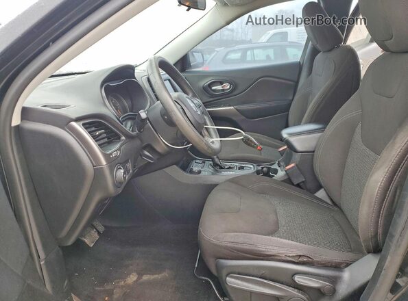 1C4PJMCBXKD121730 2019 JEEP CHEROKEE Black Вид салону спереду