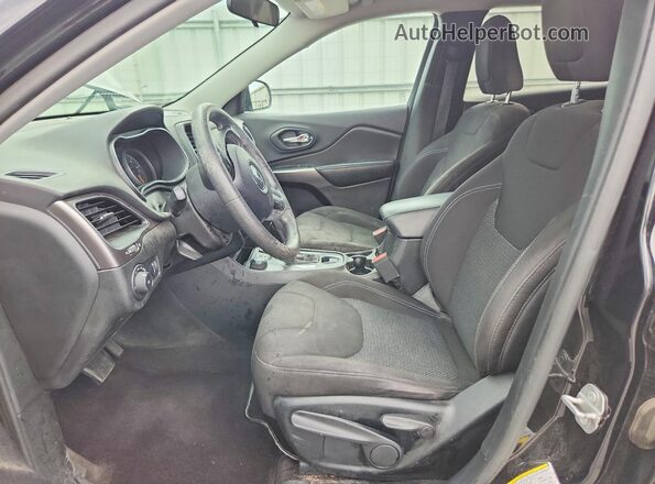 1C4PJMCBXKD213873 2019 JEEP CHEROKEE Black წინა სალონის ხედი