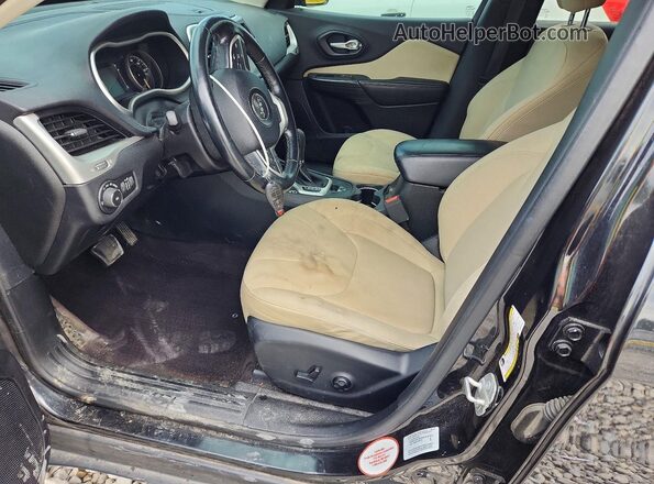 1C4PJMCS0GW322841 2016 JEEP CHEROKEE Black წინა სალონის ხედი
