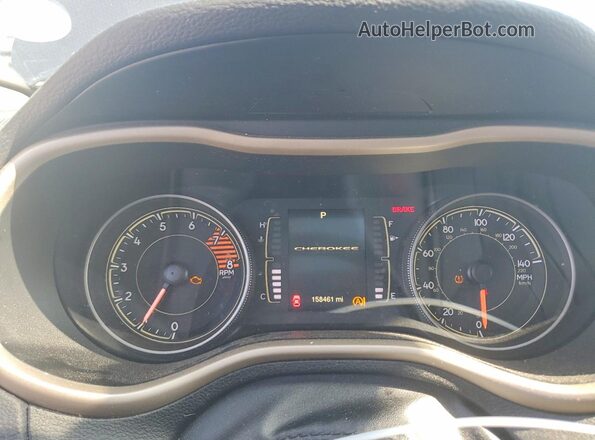 1C4PJMCS1HW606254 2017 JEEP CHEROKEE Угольный Вид щитка приборов