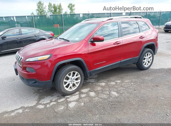 1C4PJMCS2GW305684 2016 JEEP CHEROKEE Red Առջևի ձախ երեք քառորդ տեսարան