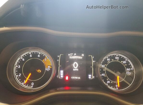 1C4PJMCS2HW531788 2017 JEEP CHEROKEE Black Instrument cluster view