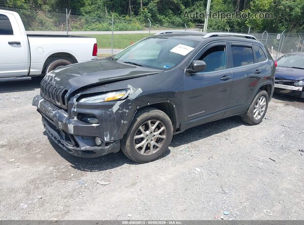 1C4PJMCS2HW630367 2017 JEEP CHEROKEE Gray Vista tres cuartos delantera izquierda