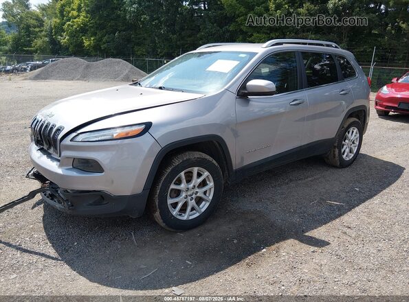 1C4PJMCS4HD217233 2017 JEEP CHEROKEE Silver წინა მარცხენა ხედი სამი მეოთხედიდან
