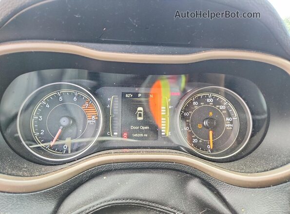 1C4PJMCS5GW181636 2016 JEEP CHEROKEE Серый Вид щитка приборов