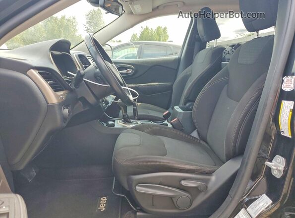1C4PJMCS5GW244251 2016 JEEP CHEROKEE Black Widok wnętrza z przodu