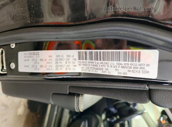 1C4PJMCS5HW634249 2017 JEEP CHEROKEE Black Вид наклейки з VIN-кодом