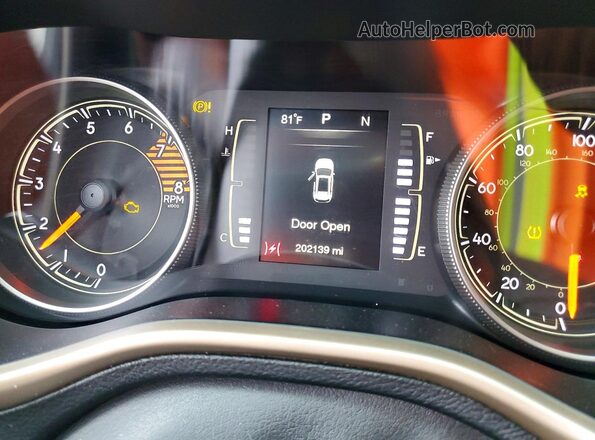 1C4PJMCS6GW117850 2016 JEEP CHEROKEE Charcoal Вид щитка приладів