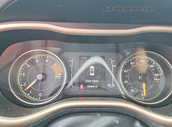 1C4PJMCS9GW277396 2016 JEEP CHEROKEE Silver Սարքավորումների վահանակի տեսք